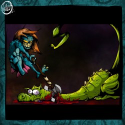 Gert' vs Dragon - Illustration